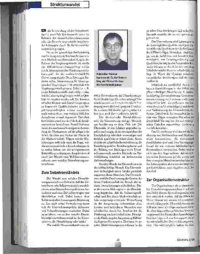 Vorschauseite 2: Altenpflege zwischen Gestern und Morgen
