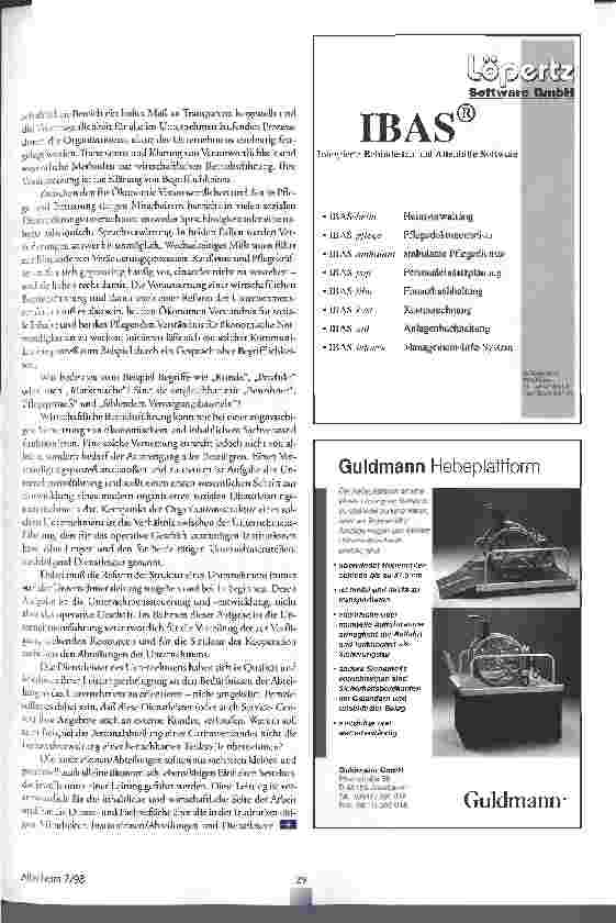 Vorschauseite 3: Altenpflege zwischen Gestern und Morgen