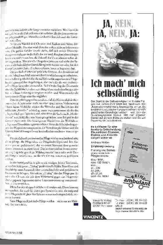 Vorschauseite 5: Altenpflege zwischen Gestern und Morgen
