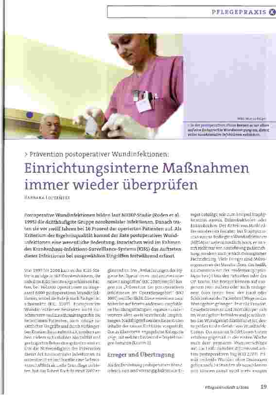Vorschauseite 1: Einrichtungsinterne Maßnahmen immer wieder überprüfen