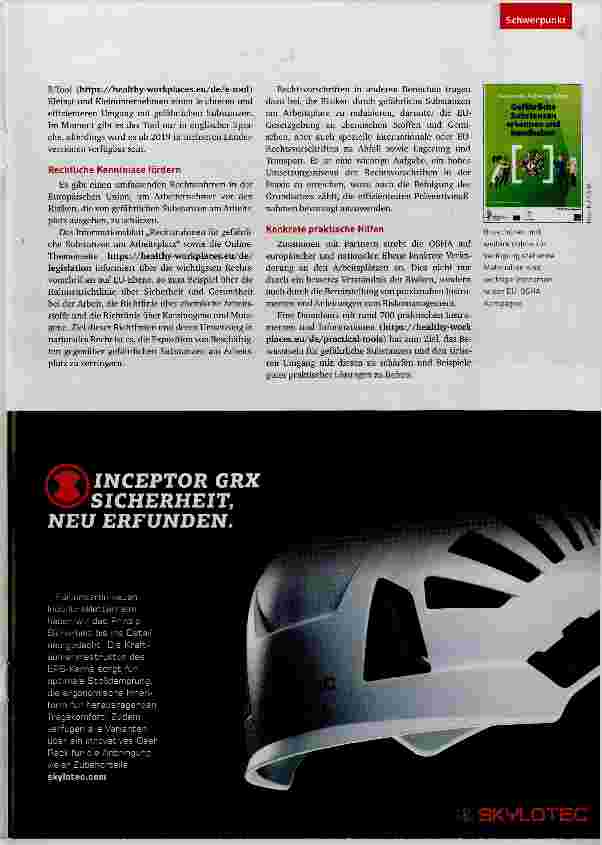 Vorschauseite 2: Sicherer Umgang mit gefährlichen Substanzen