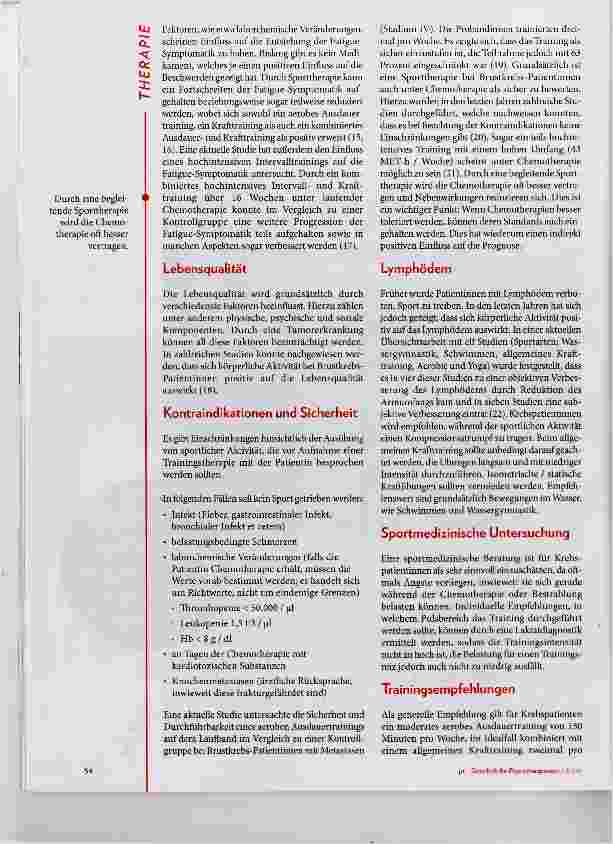 Vorschauseite 3: Sportund Bewegungstherapie bei Patientinnen mit Brustkrebs