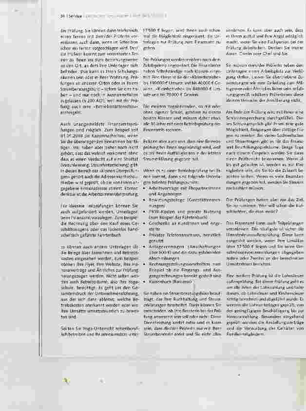 Vorschauseite 2: Betriebsprüfungen was auf Sie zukommen kann