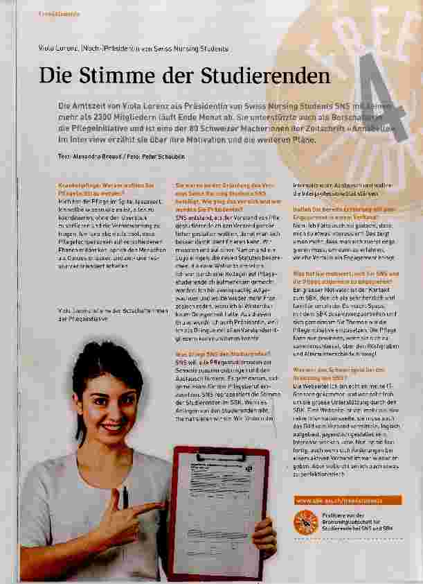 Vorschauseite 1: Die Stimme der Studierenden