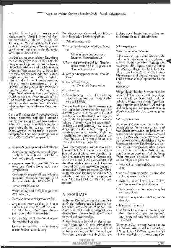 Vorschauseite 4: Projekt Bezugspflege