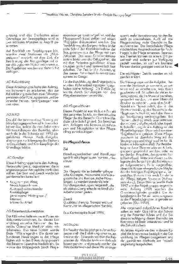 Vorschauseite 6: Projekt Bezugspflege