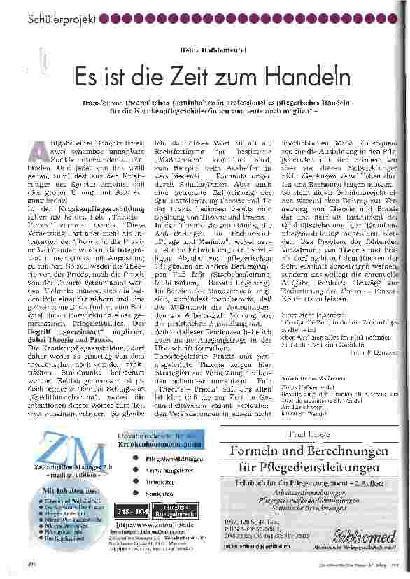 Vorschauseite 1: Es ist die Zeit zum Handeln