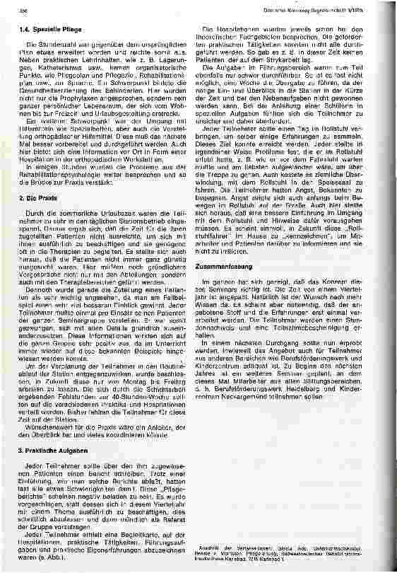 Vorschauseite 4: Fortbildungsseminar für die Rehabilitationa - Krankenpflege