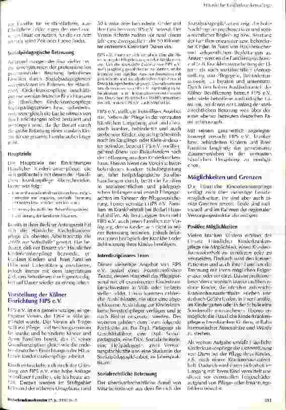 Vorschauseite 2: Die Versorgung erkrankter Kinder durch Einrichtungen der Häuslichen Kinderkrankenpflege
