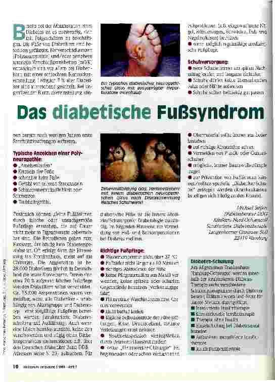Vorschauseite 1: Das diabetische Fußsyndrom