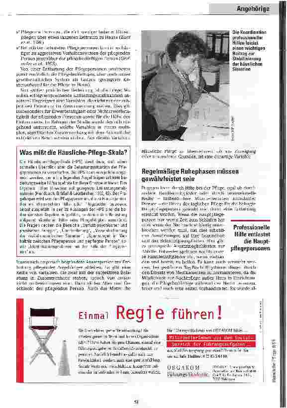 Vorschauseite 2: Rund um die Uhr im Einsatz Die Situation pflegender Angehöriger und Hilfen zur Entlastung