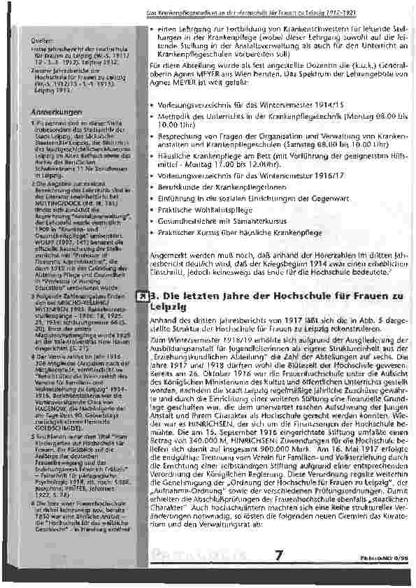 Vorschauseite 6: Das Krankenpflegestudium an der Hochschule für Frauen zu Leipzig von 1912 bis 1921