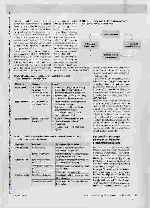 Vorschauseite 2: Die Qualitätssicherung der Deutschen Rentenversicherung Bund