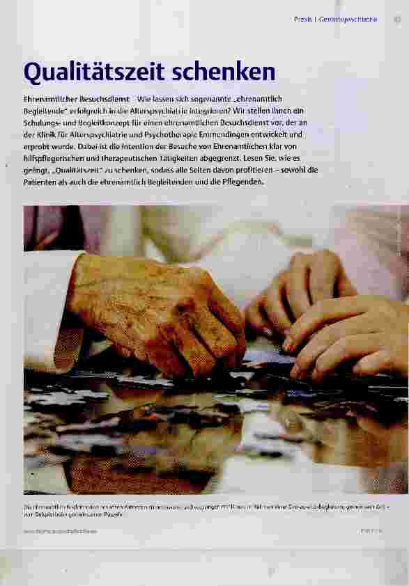 Vorschauseite 1: Qualitätszeit schenken