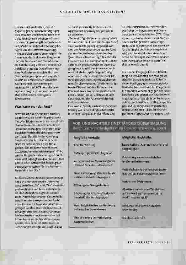 Vorschauseite 4: STUDIEREN, UM ZU ASSISTIEREN?