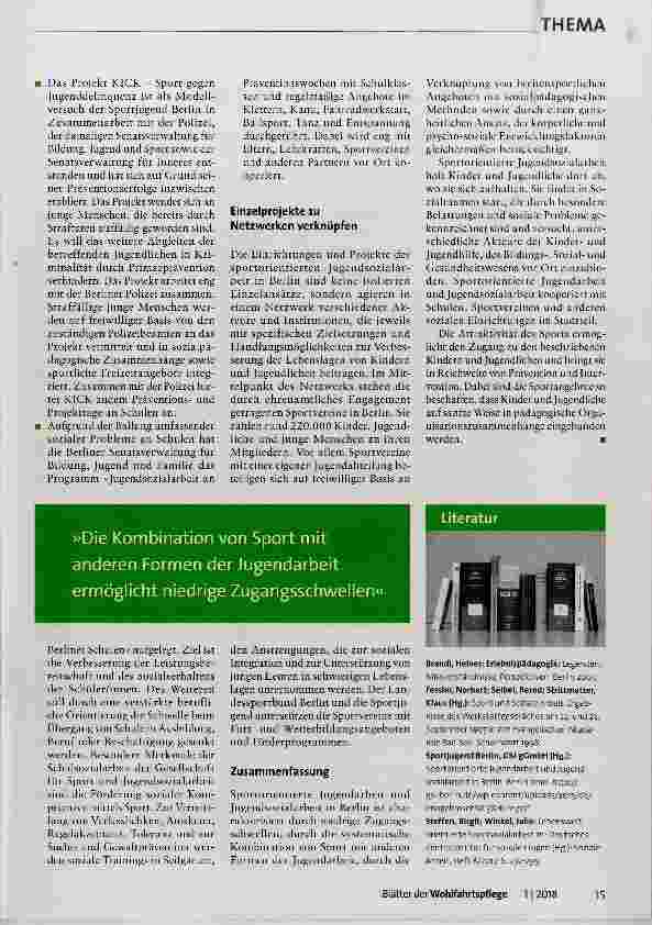 Vorschauseite 4: Damit niemand im Abseits steht