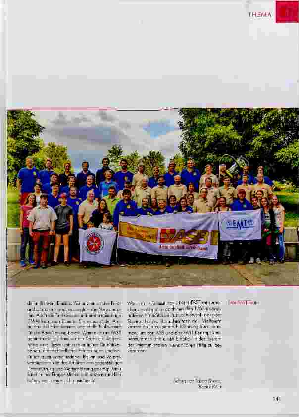 Vorschauseite 4: Das First Assistance Samaritan Team (FAST)