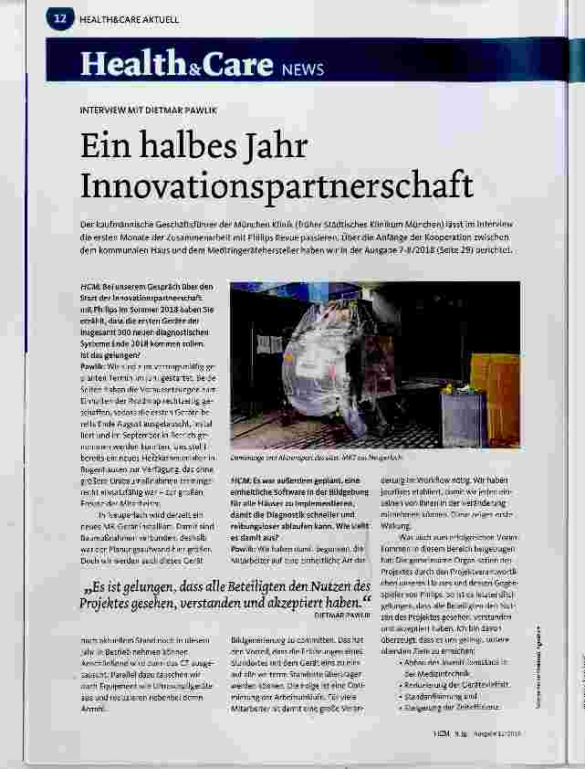 Vorschauseite 1: Ein halbes Jahr Innovationspartnerschaft