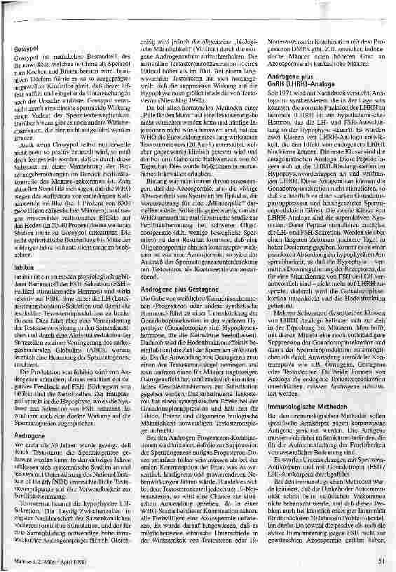Vorschauseite 4: Wo bleibt die Pille für den Mann?