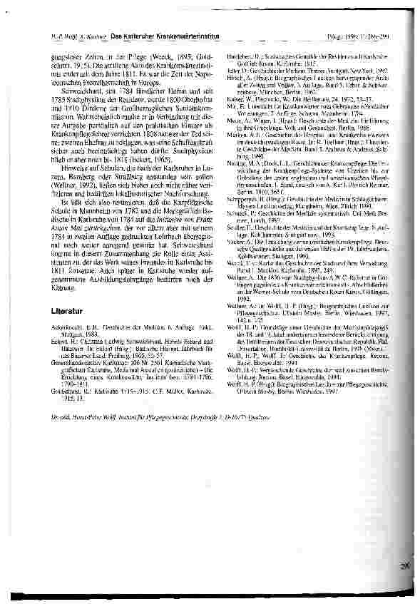 Vorschauseite 5: Das Karlsruher Krankenwärterinstitut