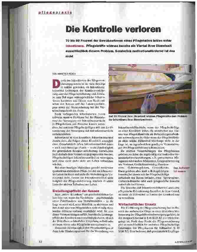 Vorschauseite 1: Die Kontrolle verloren