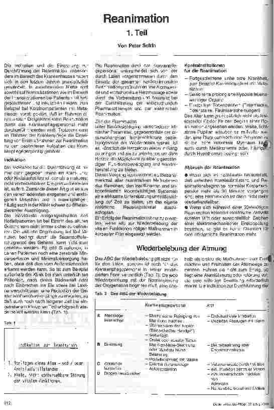 Vorschauseite 1: Reanimation 1. Teil