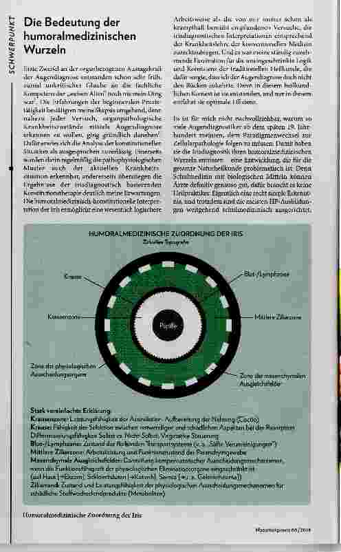 Vorschauseite 2: Augendiagnose vorwärts zu unseren Wurzeln