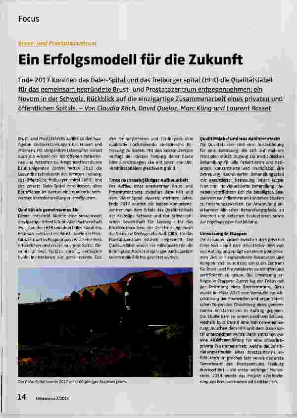 Vorschauseite 1: Ein Erfolgsmodell für die Zukunft