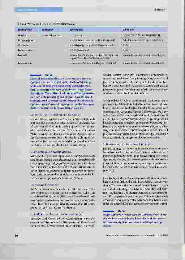 Vorschauseite 4: Schmerztherapie in der Paiiiativmedizin Pain Management in Paiiiative Care