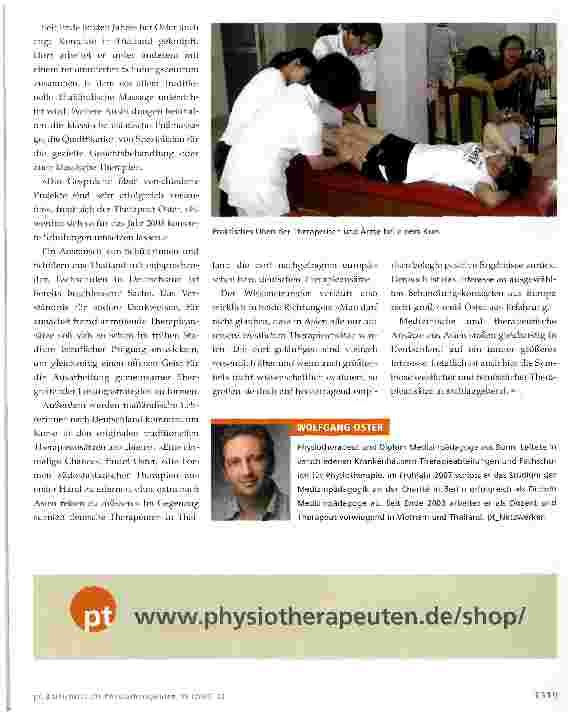 Vorschauseite 2: Therapeutischer Wissenstransfer in Asien