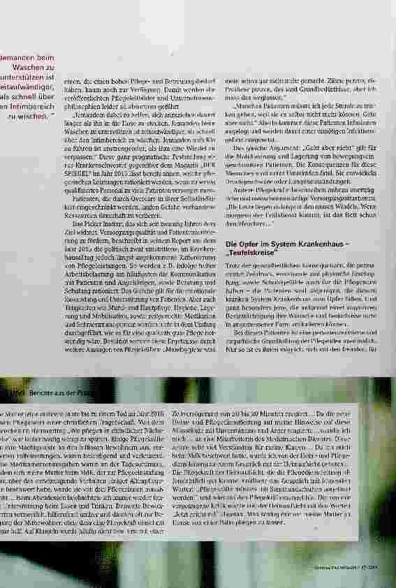 Vorschauseite 2: Gefährliche Pflege im Krankenhaus