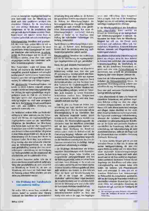 Vorschauseite 3: Mitwirkungsfähigkeit und betreuungsvermeidende Hilfen