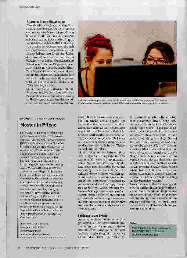 Vorschauseite 3: Esther Indermaur eine Frau für die komplexen Situationen