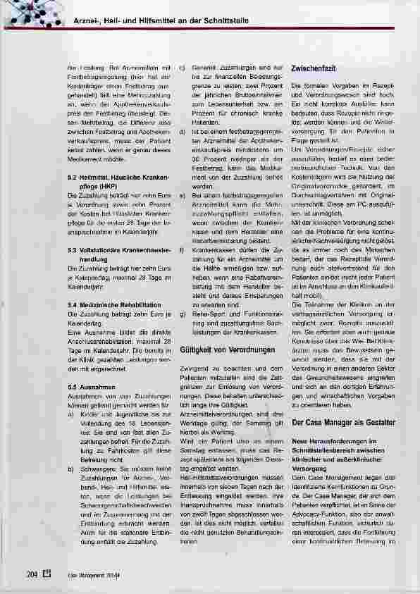Vorschauseite 6: Arznei-, Heilund Hilfsmittel an der Schnittstelle zwischen klinischer und außerklinischer Versorgung