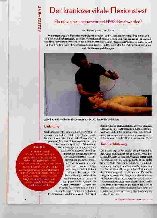 Vorschauseite 1: Der kraniozervikale Flexionstest