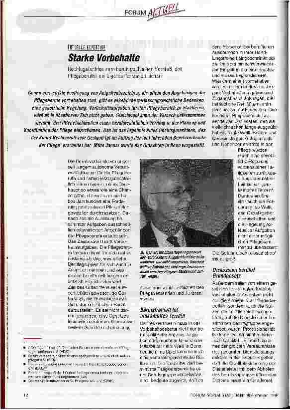 Vorschauseite 1: Starke Vorbehalte Aktuelle Expertise