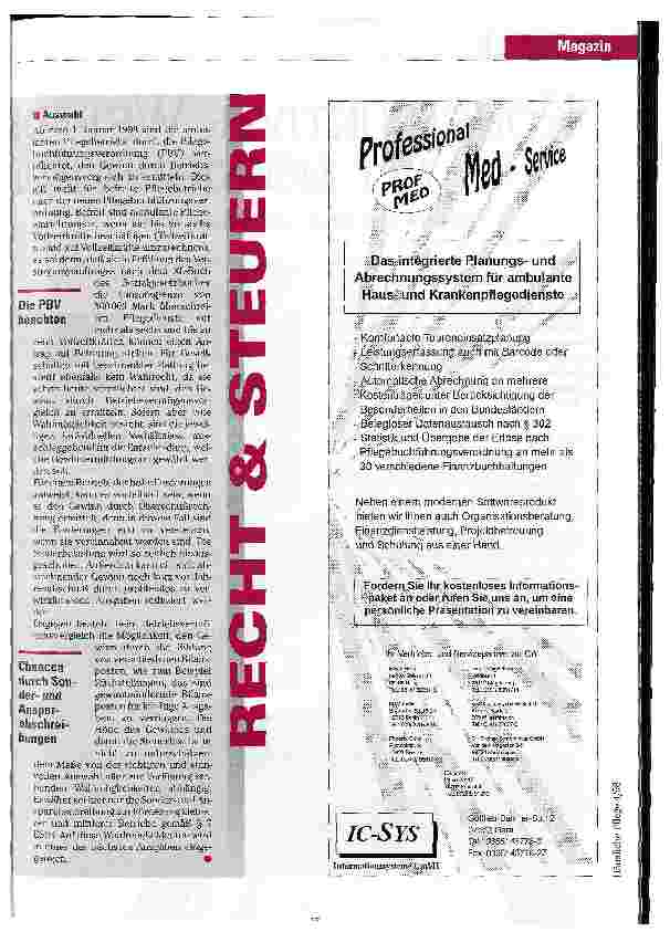 Vorschauseite 2: Grundsätze der richtigen Steuerpolitik in Pflegediensten