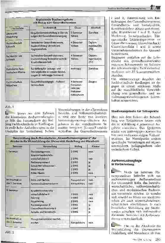 Vorschauseite 5: Studium des Gesundheitsmanagements