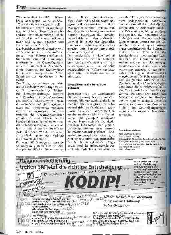Vorschauseite 6: Studium des Gesundheitsmanagements