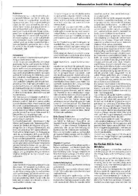 Vorschauseite 2: Die weisen Frauen - gelebte Vorbilder für eine emanzipatorische Krankenpflege Geschichte der Krankenpflege