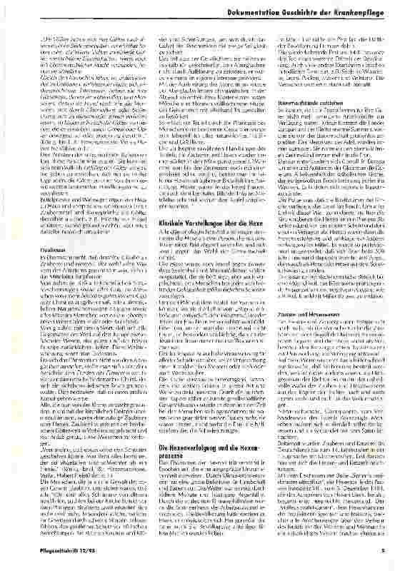 Vorschauseite 4: Die weisen Frauen - gelebte Vorbilder für eine emanzipatorische Krankenpflege Geschichte der Krankenpflege
