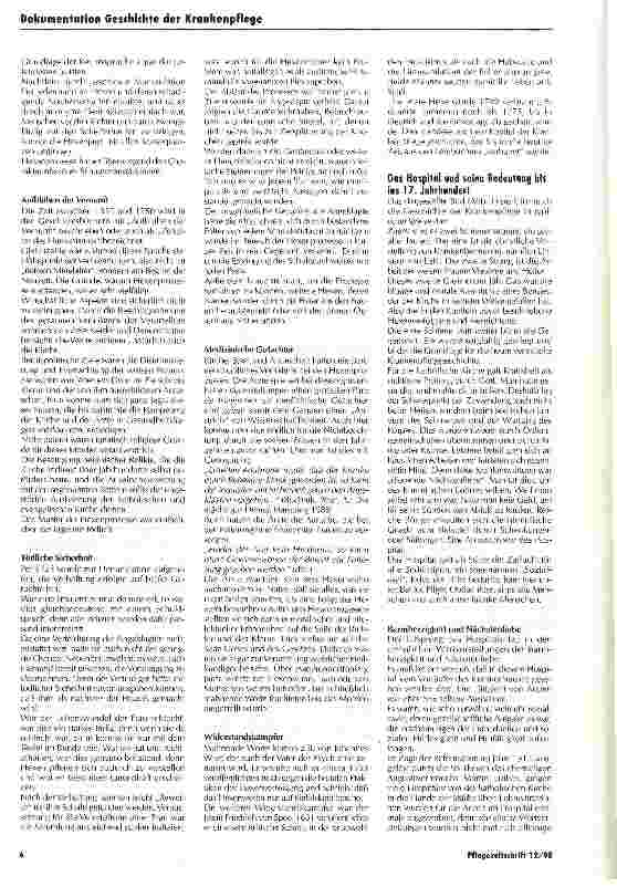 Vorschauseite 5: Die weisen Frauen - gelebte Vorbilder für eine emanzipatorische Krankenpflege Geschichte der Krankenpflege