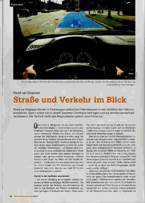 Vorschauseite 1: Straße und Verkehr im Blick