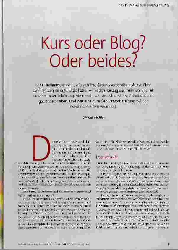 Vorschauseite 2: Kurs oder Blog? Oder beides?