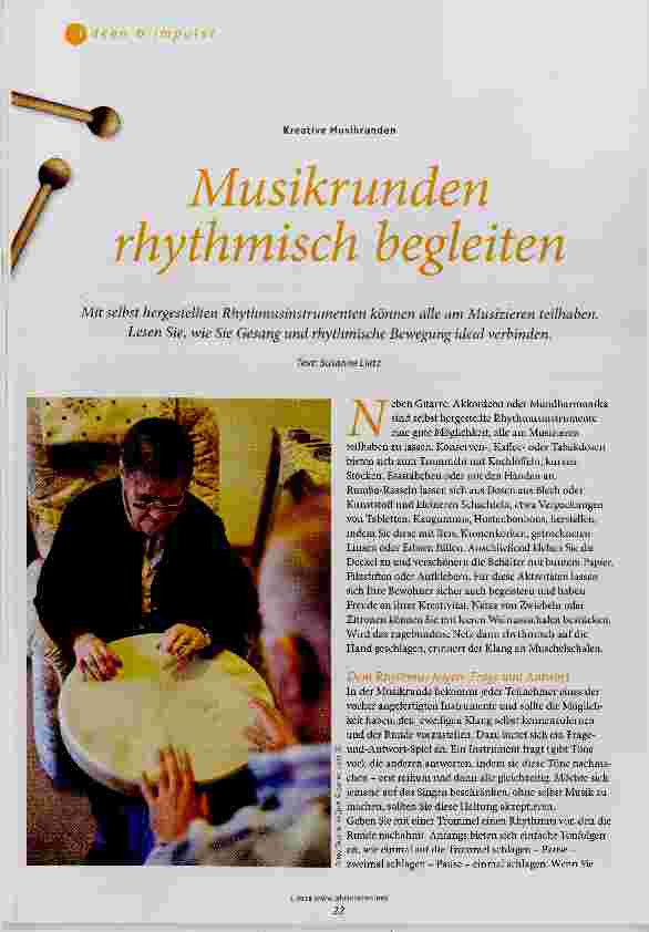 Vorschauseite 1: Musikrunden rhythmisch begleiten