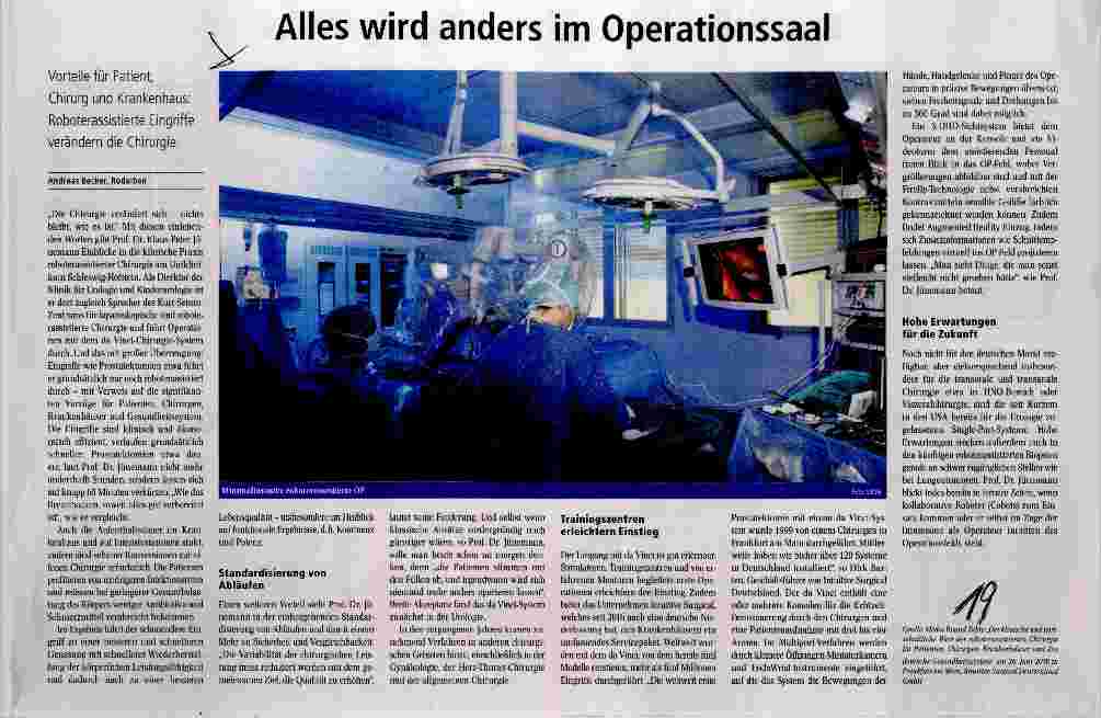 Vorschauseite 1: Alles wird anders im Operationssaal