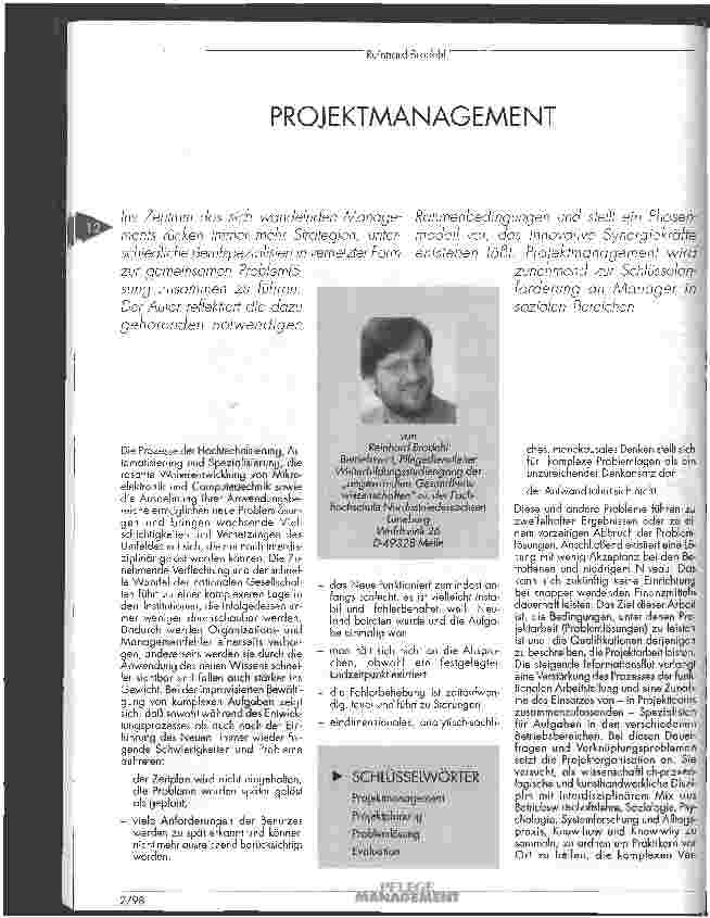 Vorschauseite 1: Projektmanagement