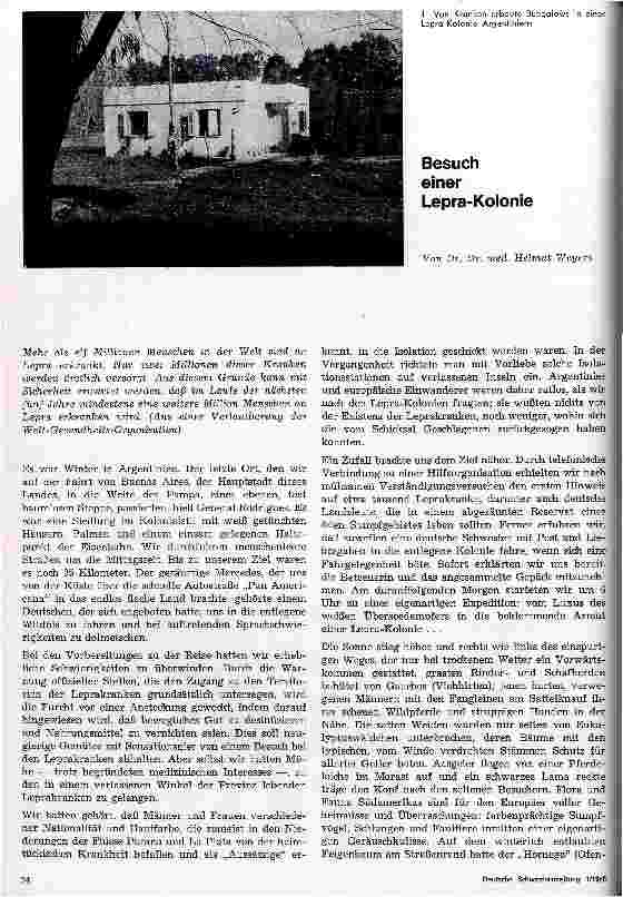 Vorschauseite 1: Besuch einer Lepra-Kolonie