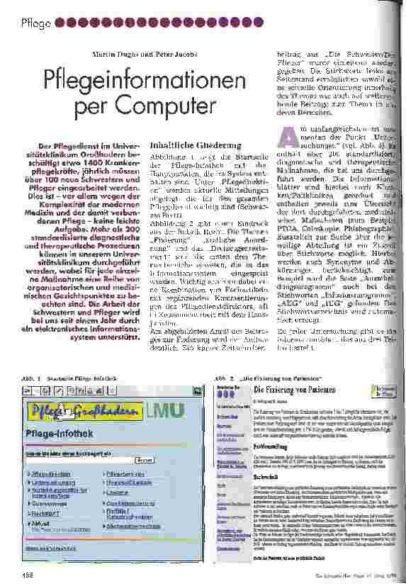 Vorschauseite 1: Pflegeinformation per Computer
