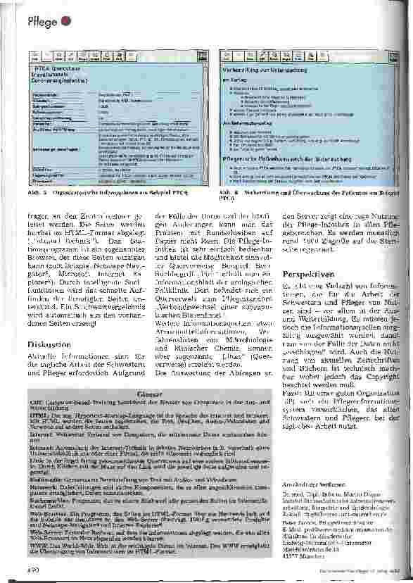 Vorschauseite 3: Pflegeinformation per Computer